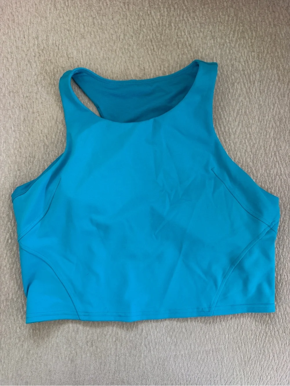 lululemon athletica High-Neck Crop Tank - Teal Blue